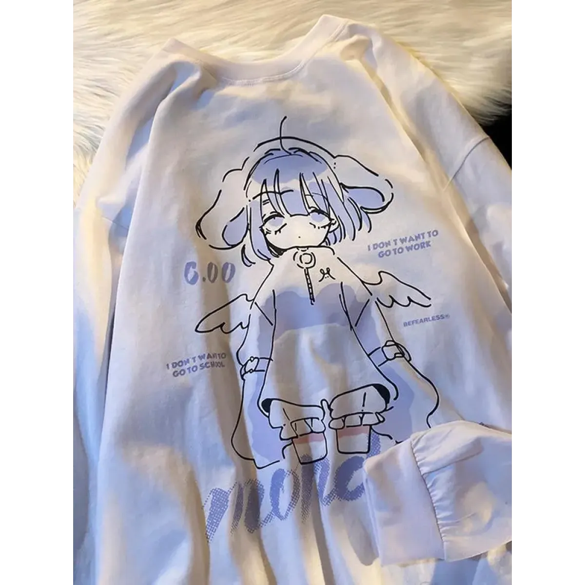 "Monday" Sad Anime Girl Tee