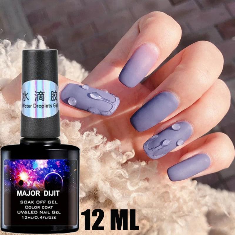 Nail Gel Polish In Style Water Droplets UV Fashion Nail Art Decoration Luxury Womens Design For Girls and Women Fashion Nail Gel
