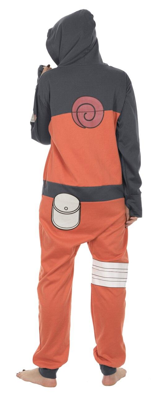 Naruto Shippuden Hidden Leaf Village Hooded One Piece Pajama
