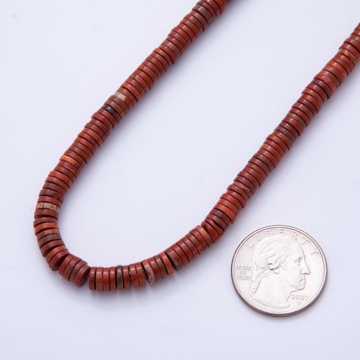 Natural Gemstone Heishi Beads 6mm x 1.5mm Flat Disc Coin Beads Strand Finding | WA-A3598 - WA-A3608