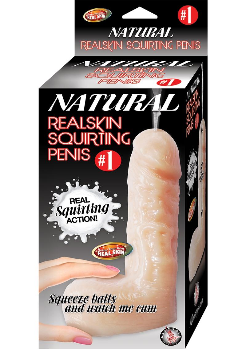 Natural Realskin Squirting Penis