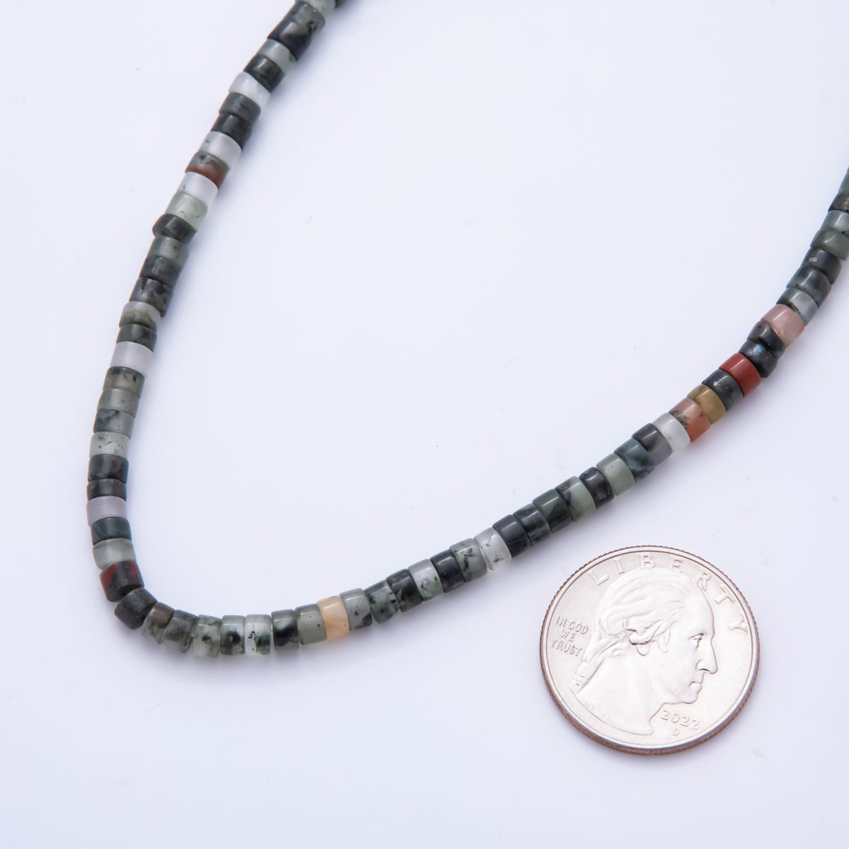 Natural Rondelle Beads Gemstone 4mm x 1.5mm Dark Mixed Color Smooth Beads Strand Finding | WA-A3586 - WA-A3597