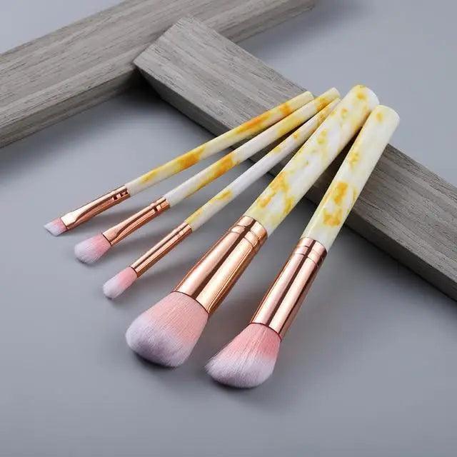 New Luxurious 12/8/5pcs Eye Lip Makeup Brushes Set Eyebrow Comb Eyelash Sponge Eyeshadow Silicone Face Mask Edge Control Brush Cosmetics