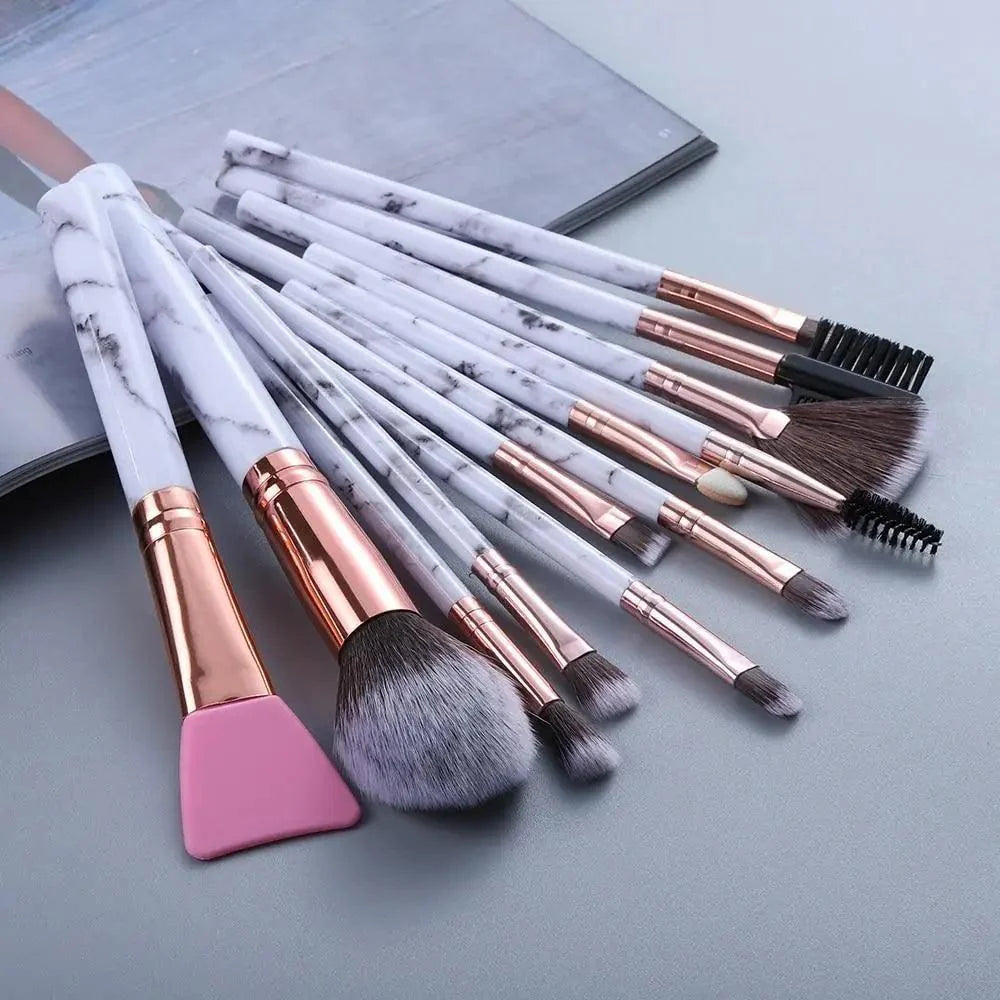New Luxurious 12/8/5pcs Eye Lip Makeup Brushes Set Eyebrow Comb Eyelash Sponge Eyeshadow Silicone Face Mask Edge Control Brush Cosmetics