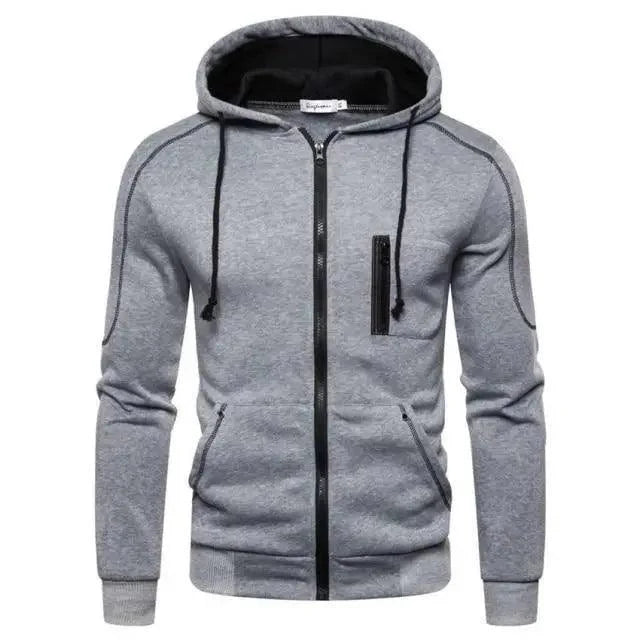 New Men Hoodies Jacket Fleece Hooded Coat Sportwear Male Streetwear Tracksuit Sweatshirts Hoodie Sweatshirt Sets Casual Jogging Athletic Hoodies