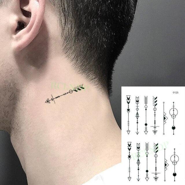 New Waterproof Temporary Sticker Tattoo Flame Heart Star Element Body Art Cute Small Tattoos For Kids Womens
