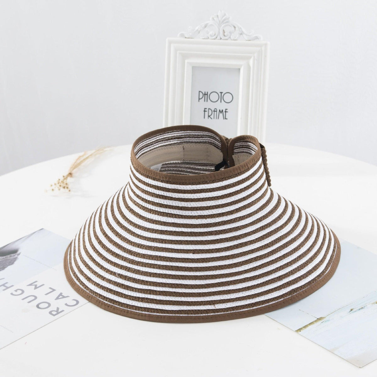New Women Summer Visors Hat Foldable Sun Hat Wide Large Retro Hat Women&