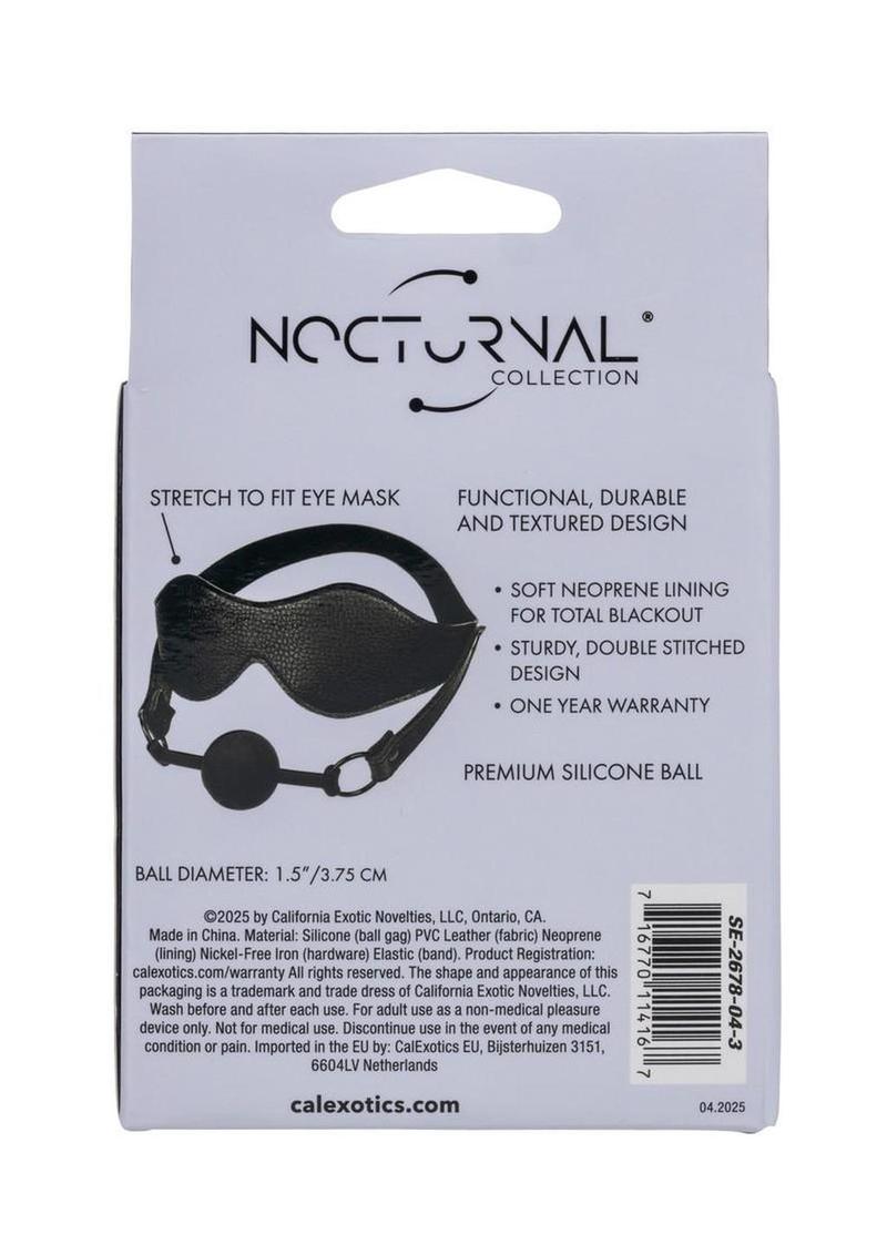 Nocturnal Collection Eye Mask and Ball Gag