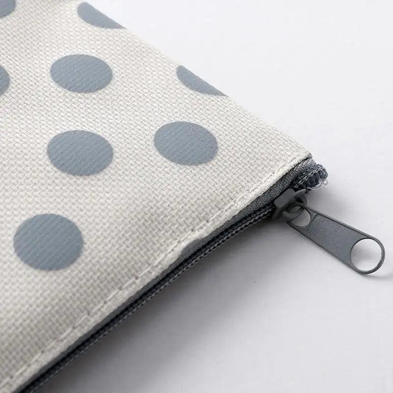 Office Simple Print Stationery Pencil Case Classic Design Pencil Pouch Simple Storage Bag
