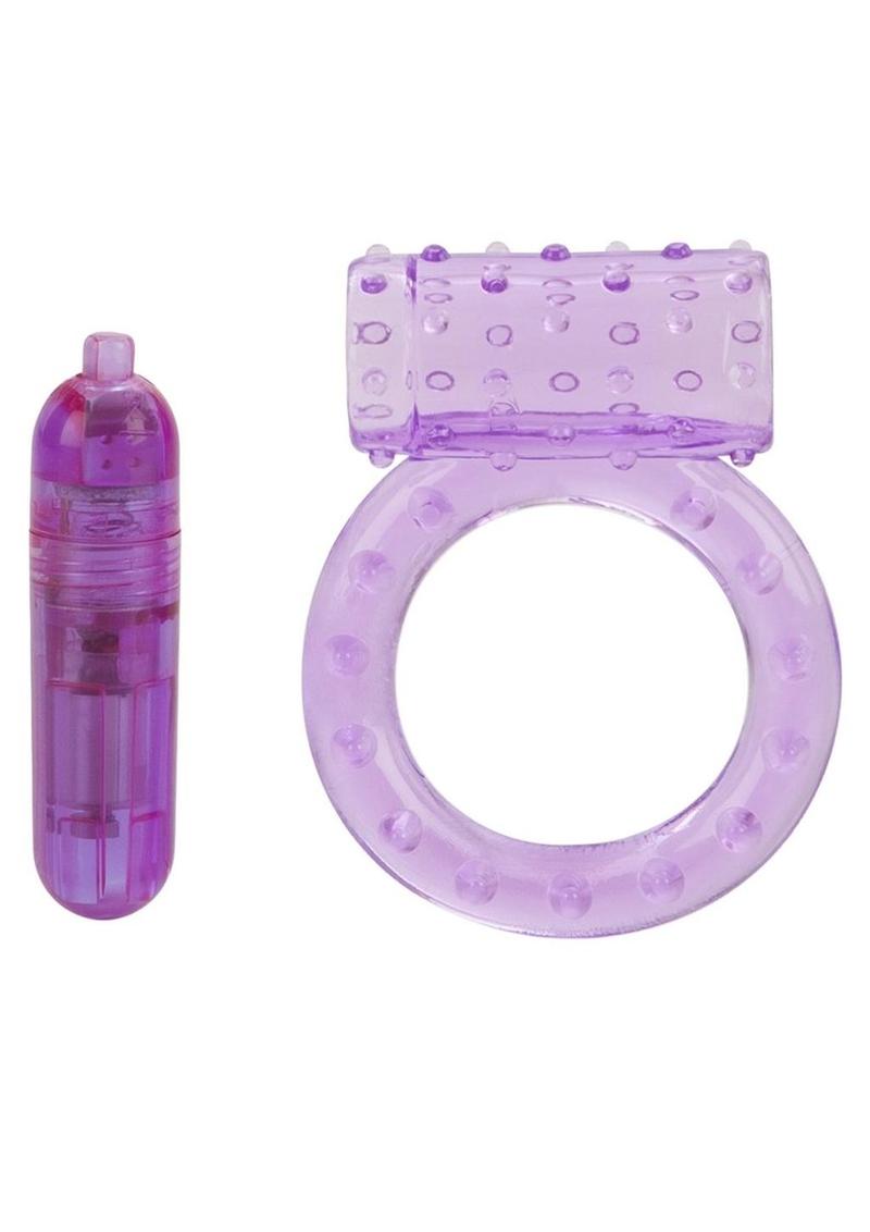 CalExotics One Touch Nubby Vibrating Ring