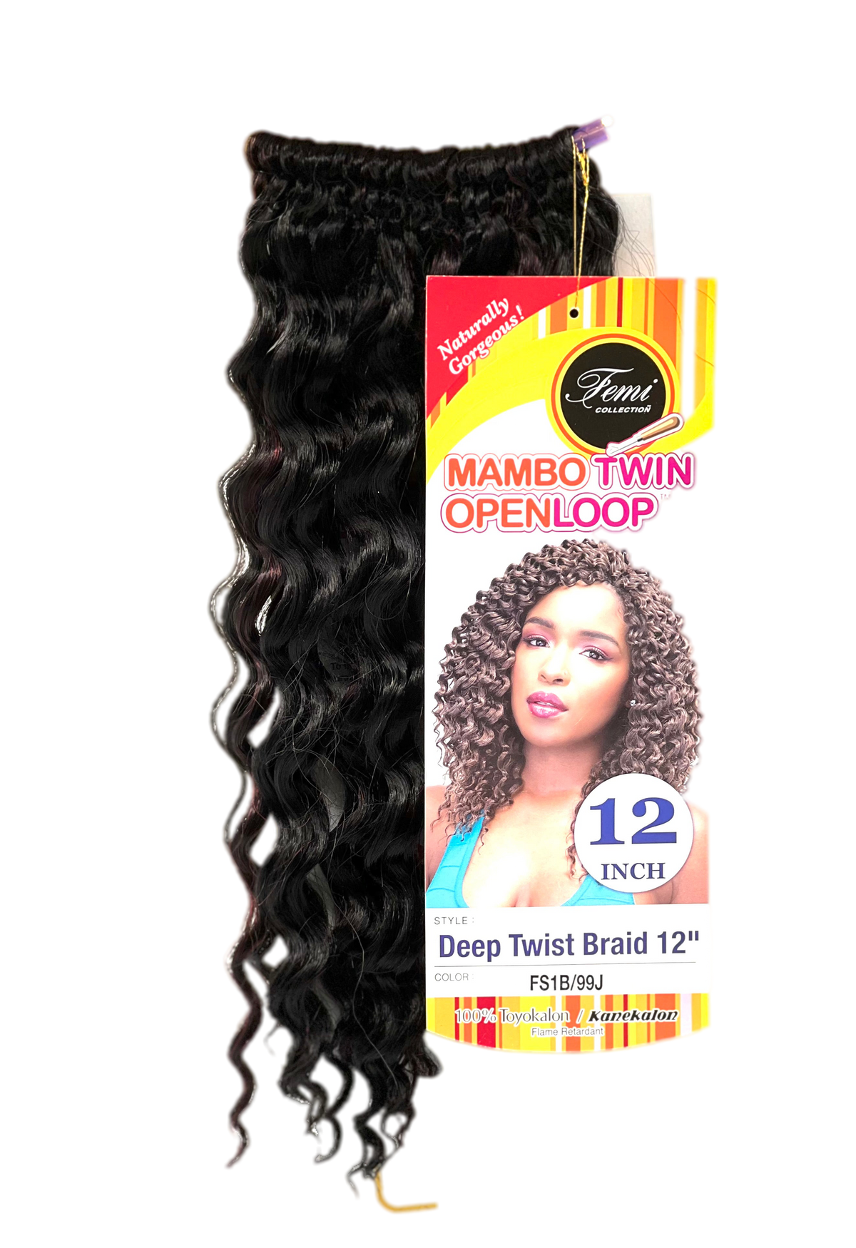 Femi Collection Mambo Twin Open Loop Deep Twist Braid 12 in