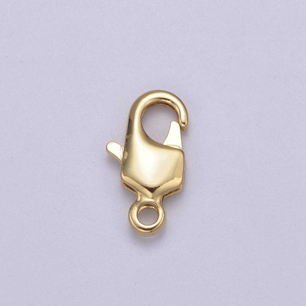 24K Gold Filled 12.5mm x 7mm Rectangular Lobster Clasps Closure Findings L-636