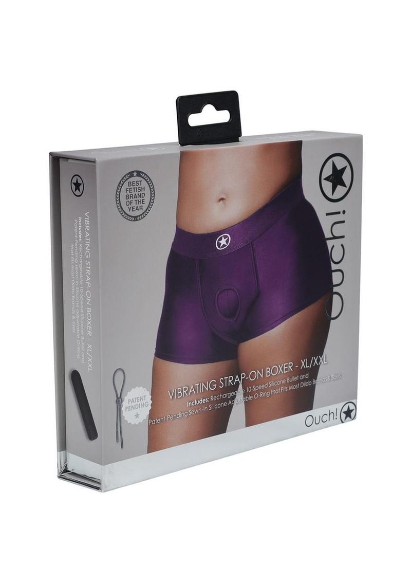 Ouch! Vibrating Strap-On Boxer With Bullet