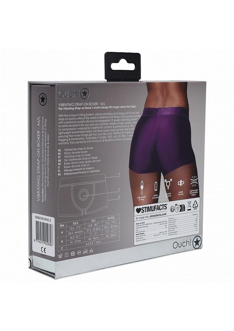 Ouch! Vibrating Strap-On Boxer With Bullet