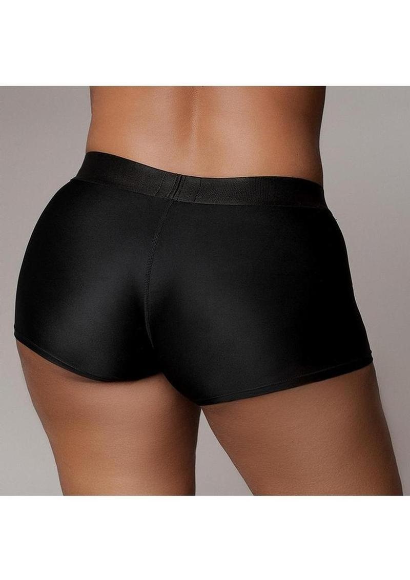 Ouch! Vibrating Strap-On Panty Harness With Open Back