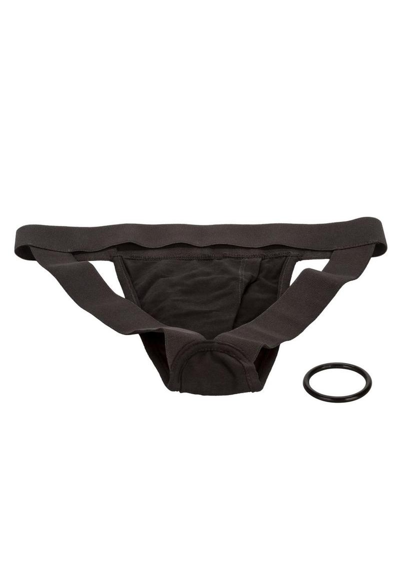 CalExotics Packer Gear Jock Strap Black Harness for Packing