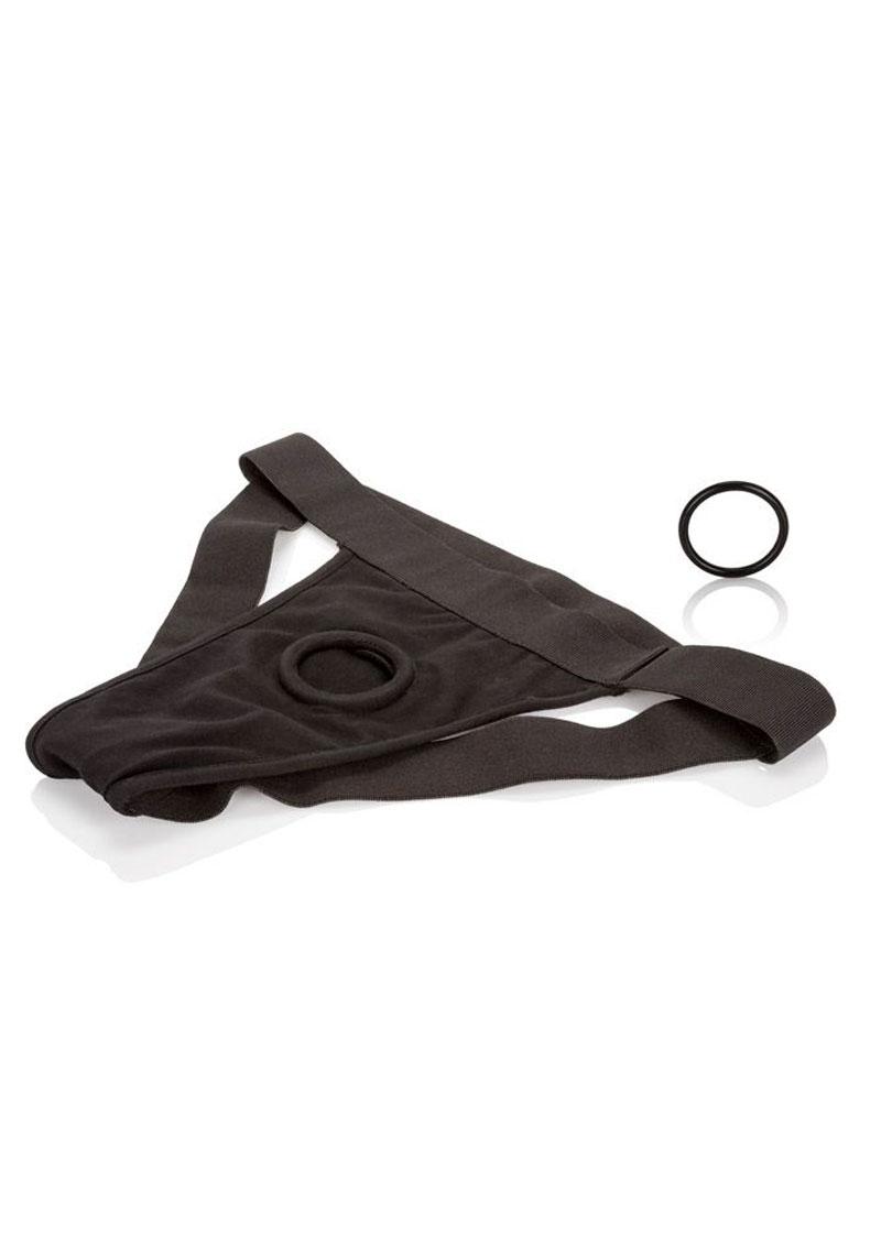 CalExotics Packer Gear Jock Strap Black Harness for Packing