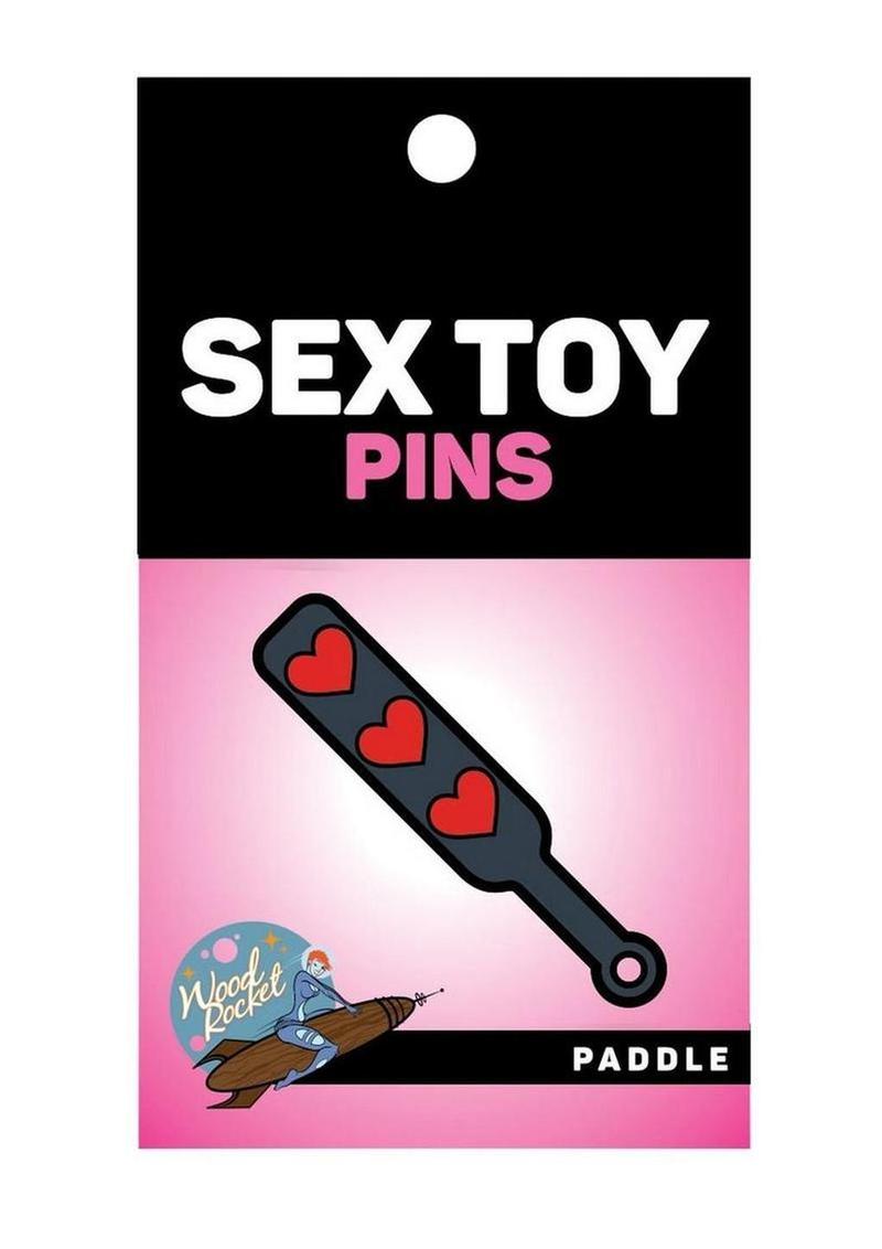 Paddle Hearts Enamel Pin