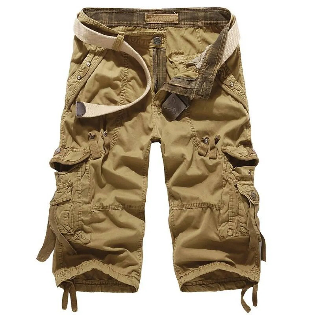 Patterned Art Textile Shorts