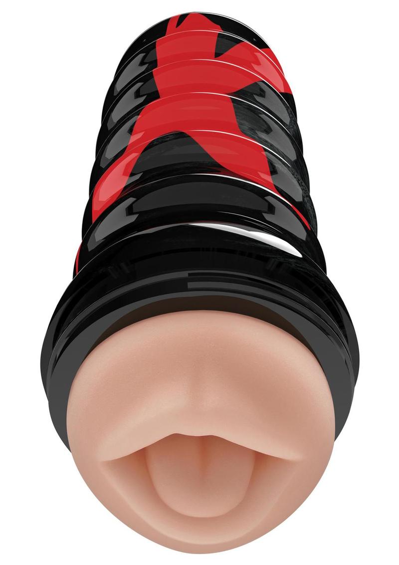 PDX Elite Air-Tight Oral Realistic Mouth Stroker