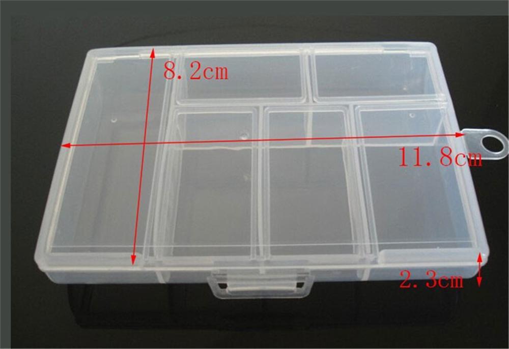 Plastic Jewelry Boxes Plastic Tool Box Adjustable Craft Organizer Storage Beads Bracelet Jewelry Boxes Portable 10 Compartments Clear Plastic Storage Box Jewelry Organizer Container