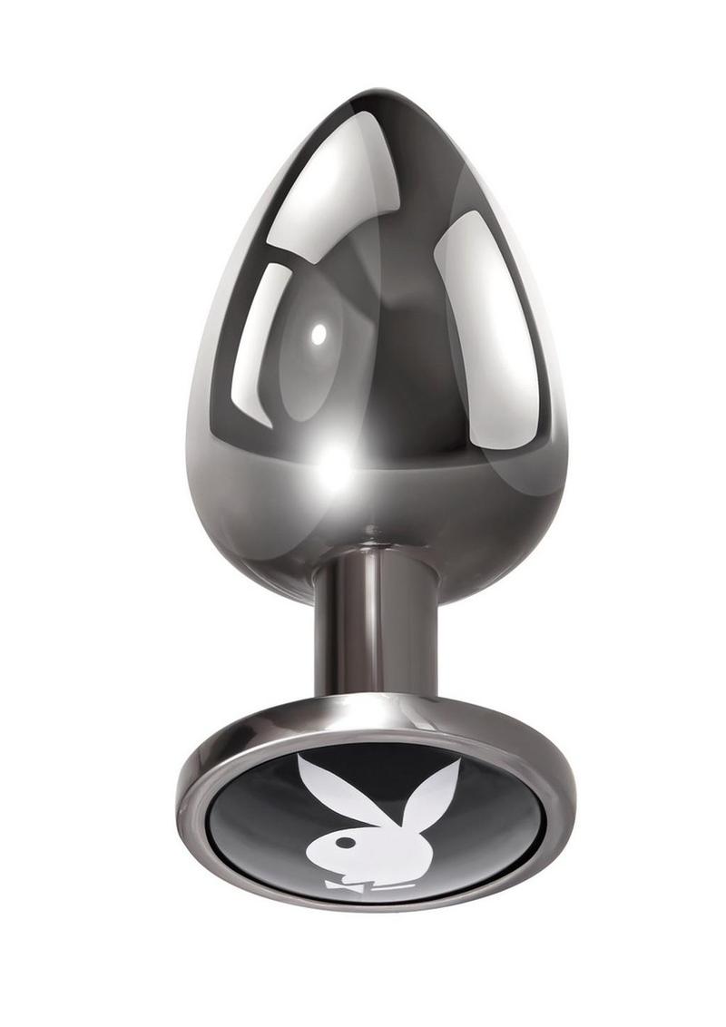 Playboy Tux Metal Butt Plug with Iconic Logo