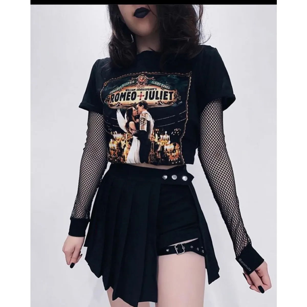 Pleated Gothic Mini Skirt β High Waist Punk Cosplay Shorts