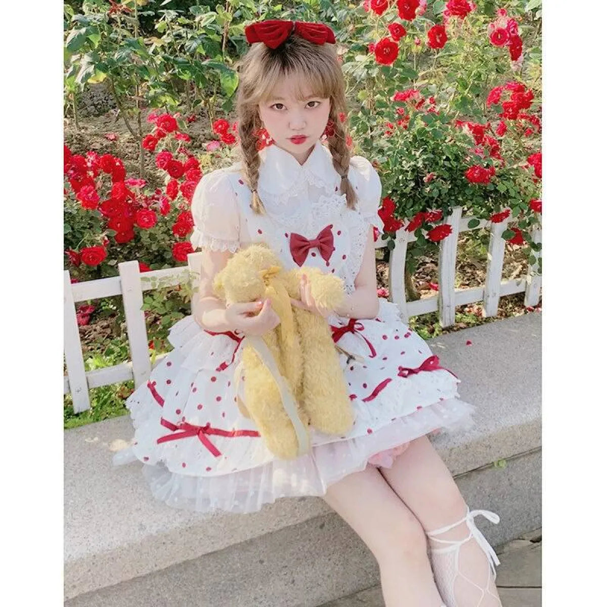 Lolita Sweet Love Polka Dot Dress