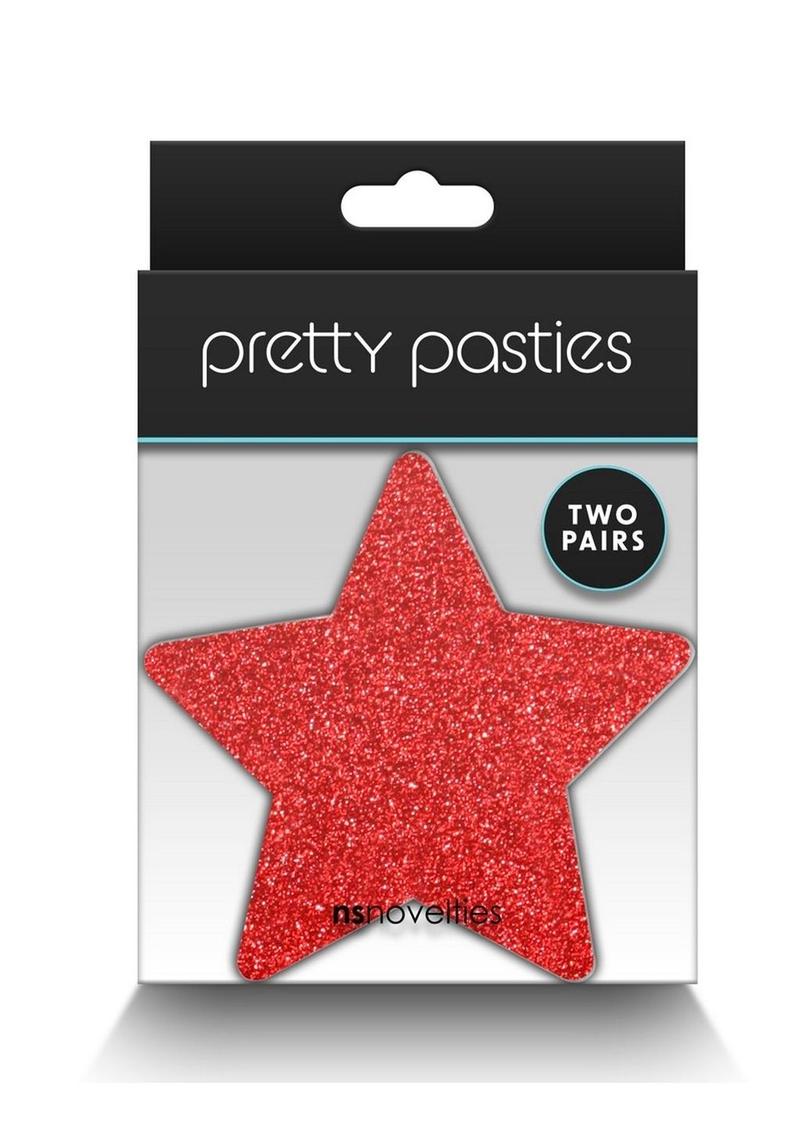 Pretty Pasties Glitter Star Gold 2 Pairs for Daring Style