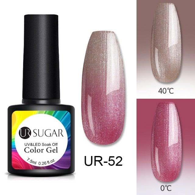 2022 NEW Purple Gel Nail Polish UV Color Changing Gel Nail Polish Stylish Three Layer Effect For Womens