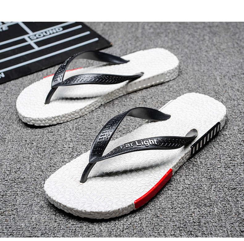 Black Man House Slippers Elegant Flip Flop Pool Slippers Summer Sandals Men&