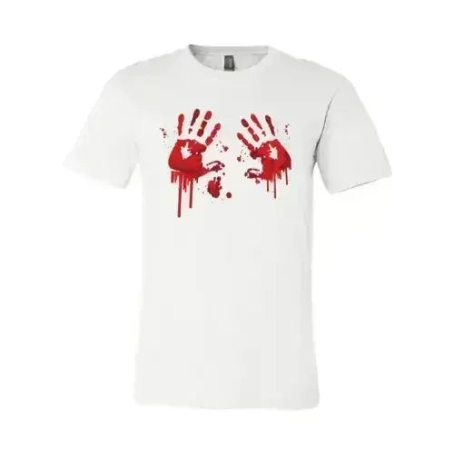 Bloody Hand Prints T-shirt | Classic Unisex Bella Canvas Tee