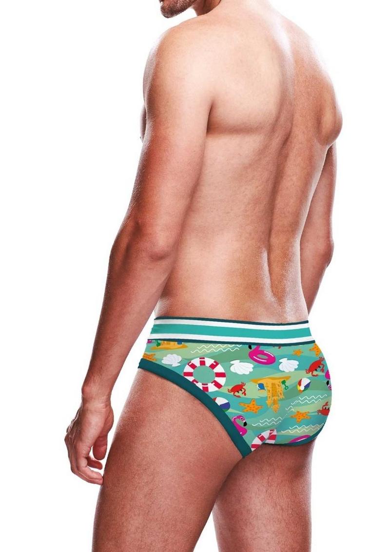 Prowler Beach Men’s Brief Underwear Aqua Swim-Inspired Style