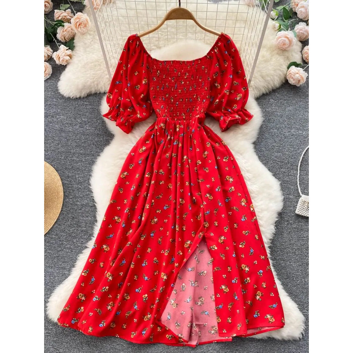 Puff Sleeve Party Dress