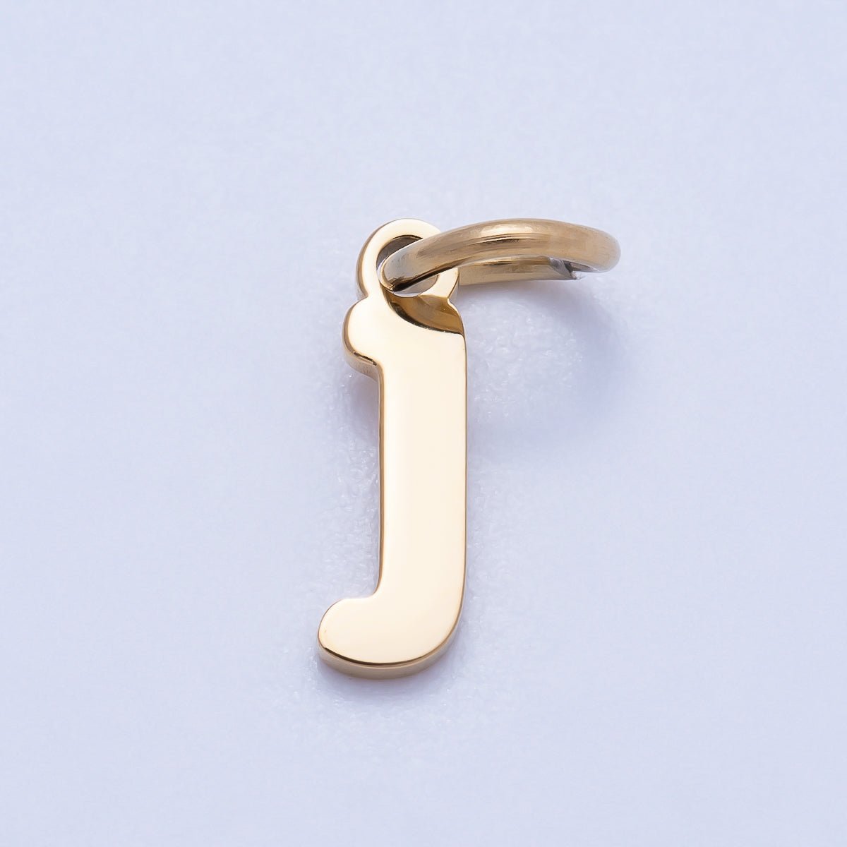 PVD Stainless Steel 10mm Plain Alphabet Letter Mini Charm A-Z | Charms-00667 ~ Charms-00692