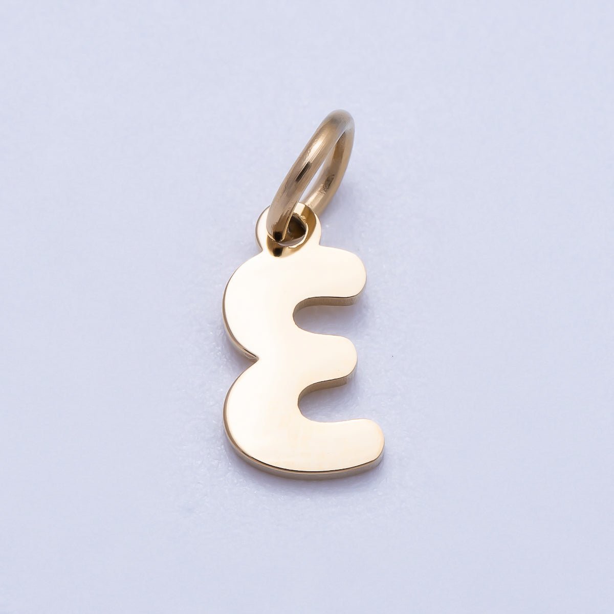 PVD Stainless Steel 10mm Plain Alphabet Letter Mini Charm A-Z | Charms-00667 ~ Charms-00692
