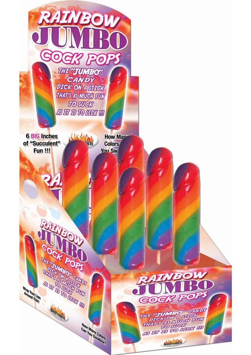 Hott Products Rainbow Jumbo Cock Pops