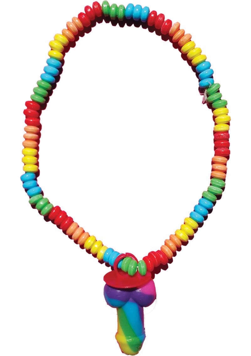 Hott Products Rainbow Pecker Candy Necklace