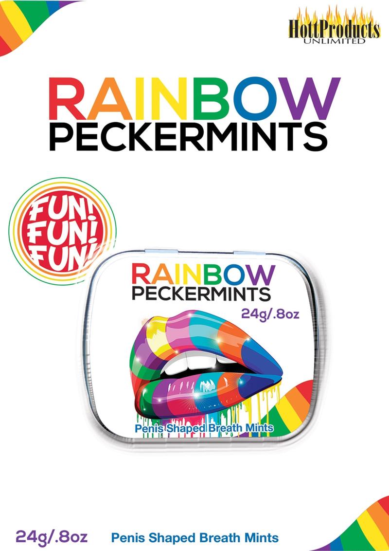 Hott Products Rainbow Peckermints Tin of Penis