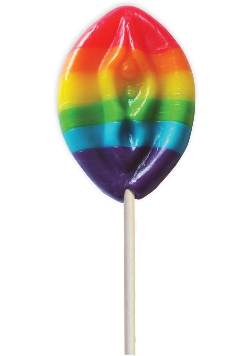 Hott Products Rainbow Pussy Pop Fruity Lollipop