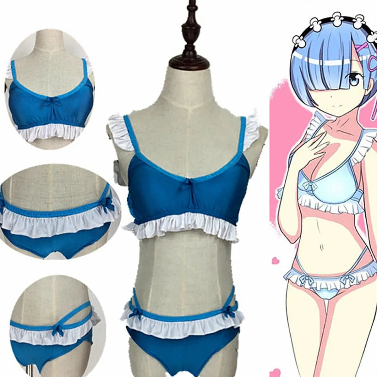 Ram Rem Cosplay Costume