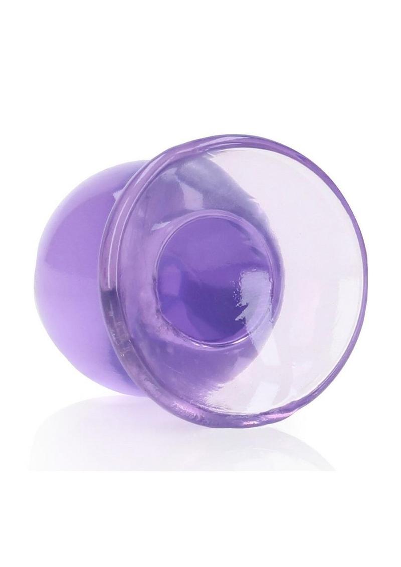 RealRock Crystal Clear Anal Plug with Suction Cup