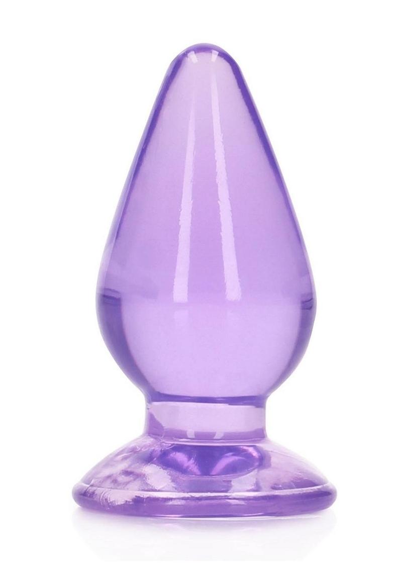 RealRock Crystal Clear Anal Plug with Suction Cup