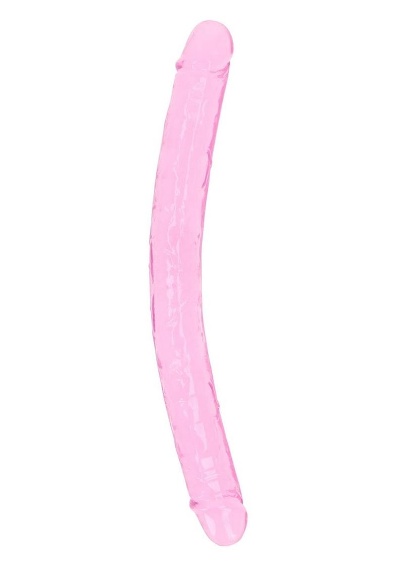 RealRock Crystal Clear Double Dong And Body-Safe Glass Dildo
