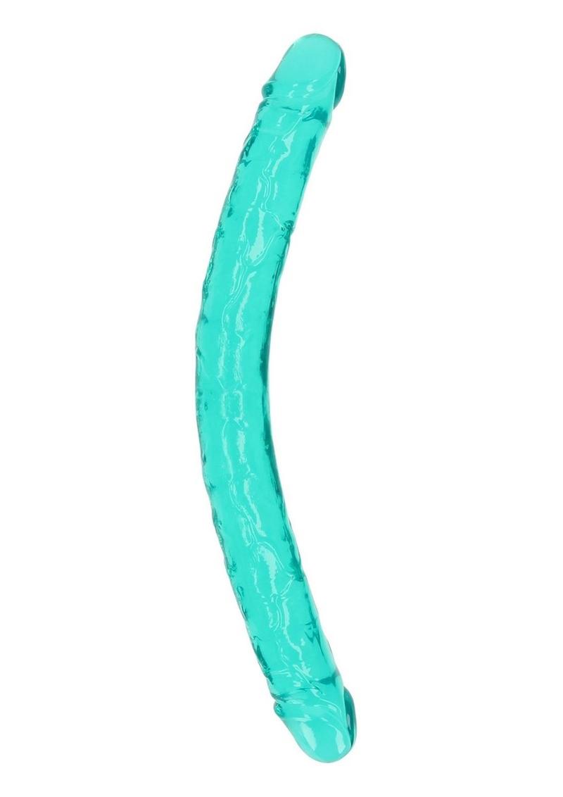 RealRock Crystal Clear Double Dong And Body-Safe Glass Dildo