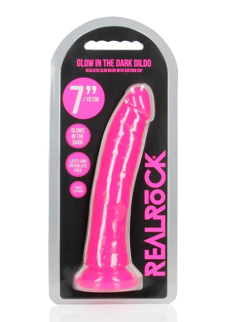 Realrock Slim Glow In The Dark Dildo