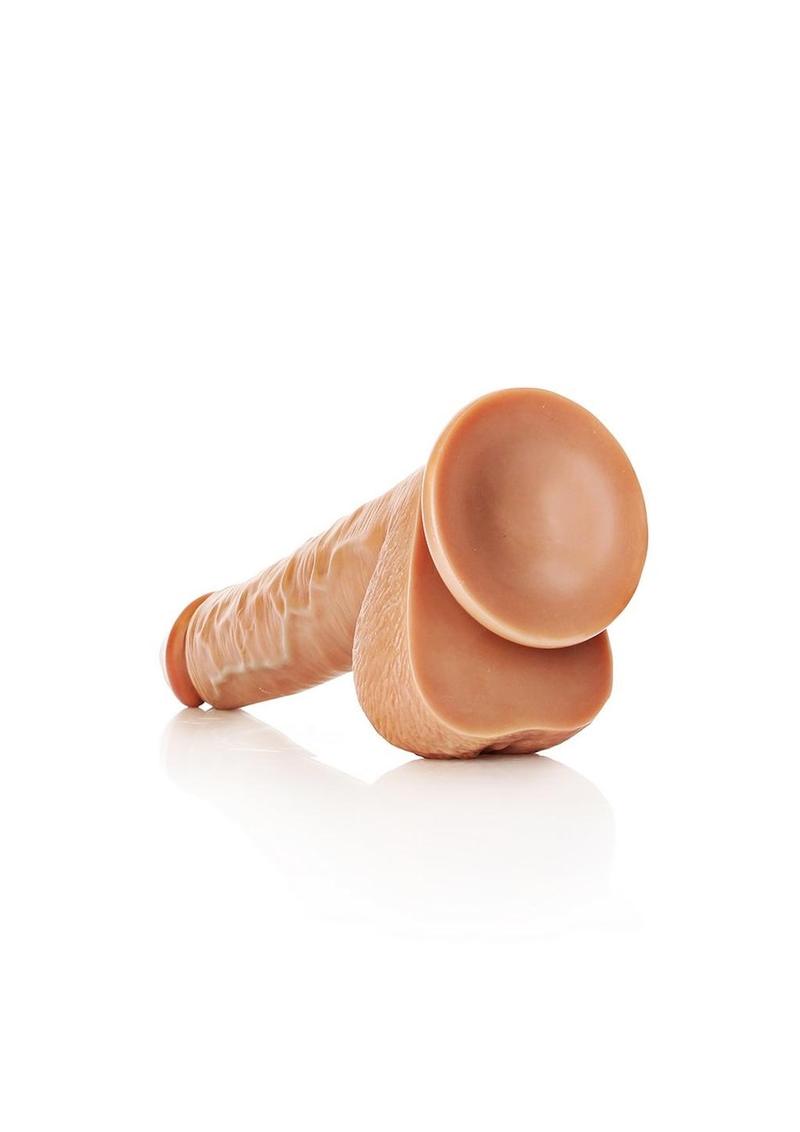 RealRock Straight Realistic Dildo with Balls And Suction Base