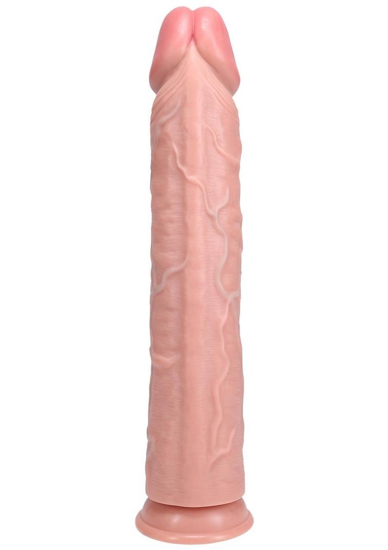 RealRock Ultra Realistic Skin Extra Large Straight Dildo with Suction Cup