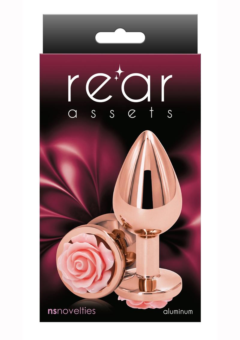 Rear Assets Rose Aluminum Elegant Anal Plug and Functional