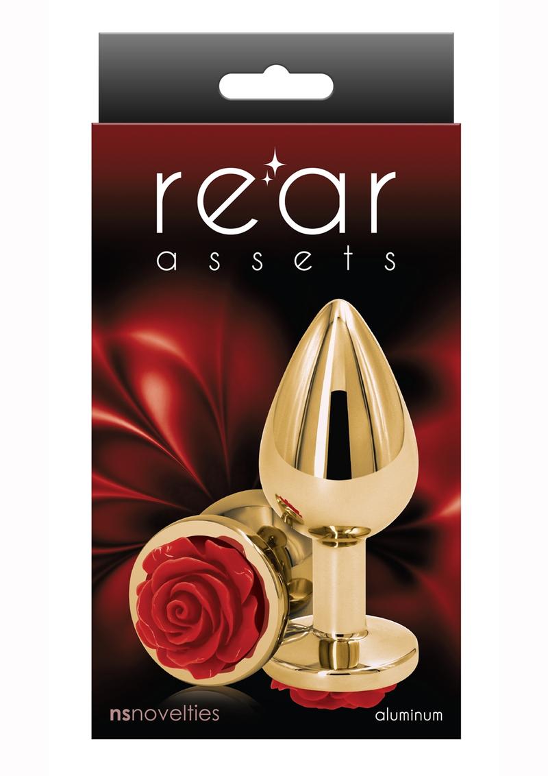 Rear Assets Rose Aluminum Elegant Anal Plug and Functional